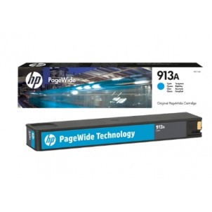 HP913AC Cartuccia Originale Ciano Per HP 352dn PageWide Pro 377dn PageWide Pro 452dw PageWide Pro 452dwt PageWide  in vendita...