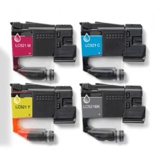 ARLC521C Cartucce Ciano Compatibili Brother DCP-J1260W J1313DW J1360DW J1460DW 0.5K LC521C in vendita su tonersshop.it