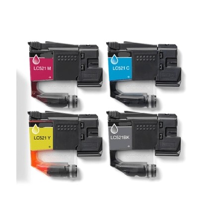 ARLC521M Cartucce Magenta Compatibili Brother DCP-J1260W J1313DW J1360DW J1460DW 0.5K LC521M in vendita su tonersshop.it